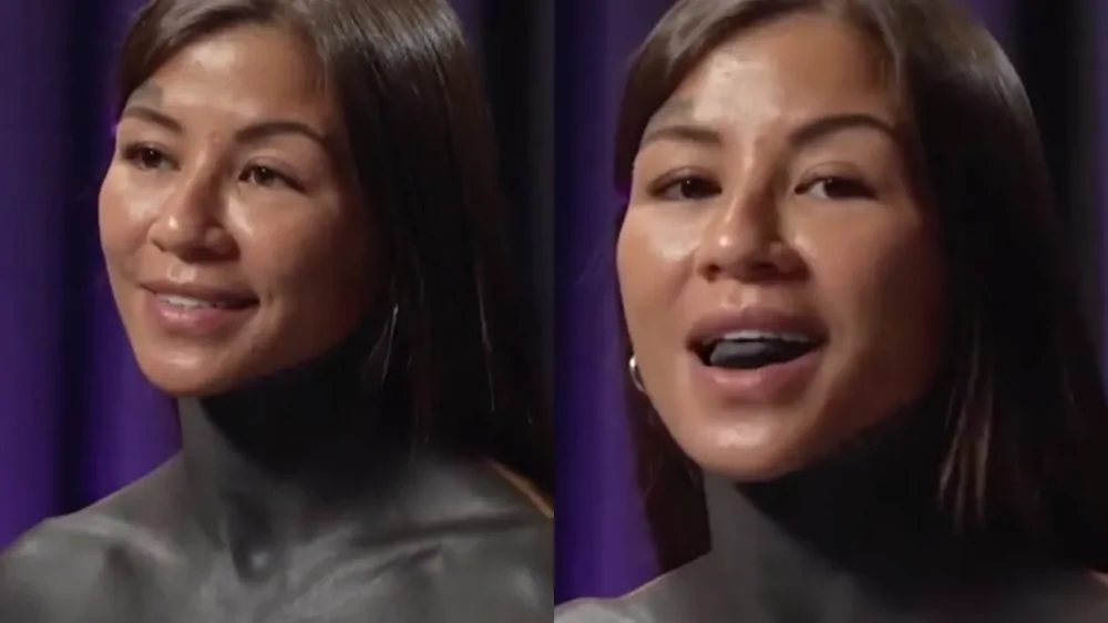 Девушка набила тату на языке инъекциями