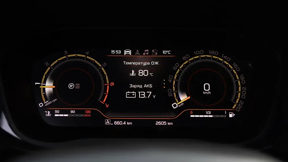 Приборная панель Lada Vesta Sport получила режимы для дрэга и кольцевых гонок
