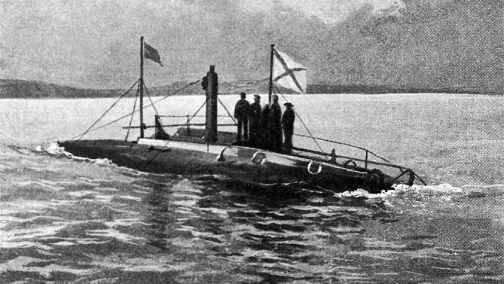 Первая русская подводная лодка «Дельфин», принимавшая участие в Русско-японской войне 1904–1905 годов