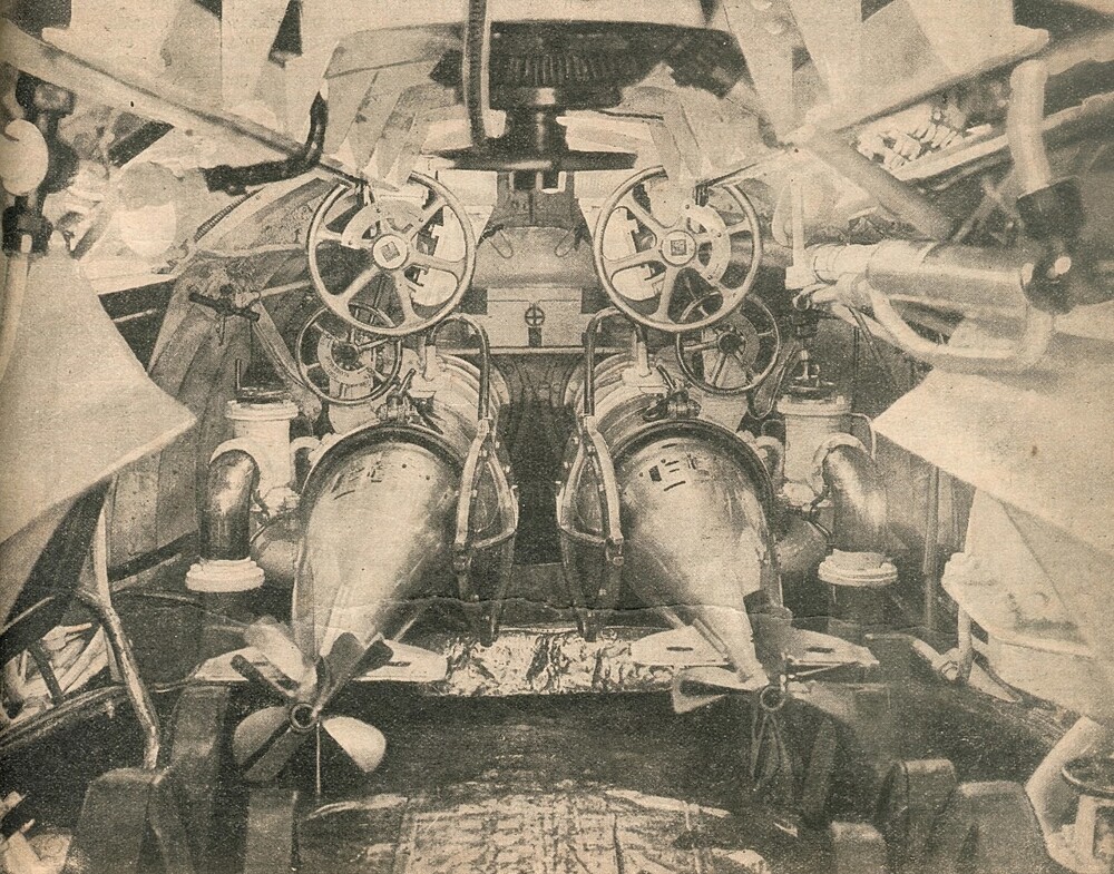 Минный (торпедный) отсек подводной лодки Первой мировой войны, 1916 год