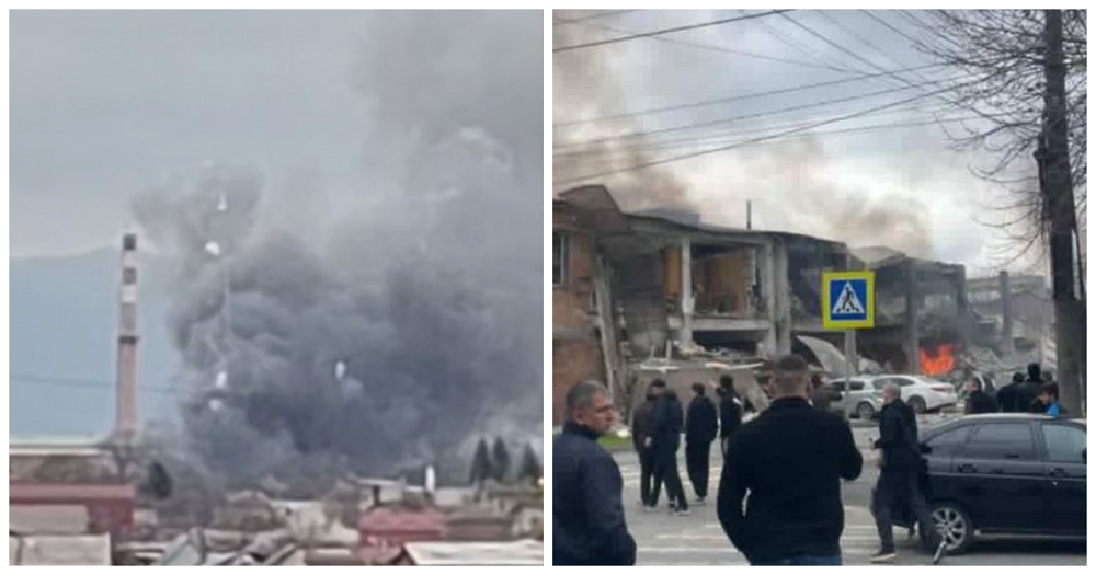 Во Владикавказе на воздух взлетел склад с пиротехникой