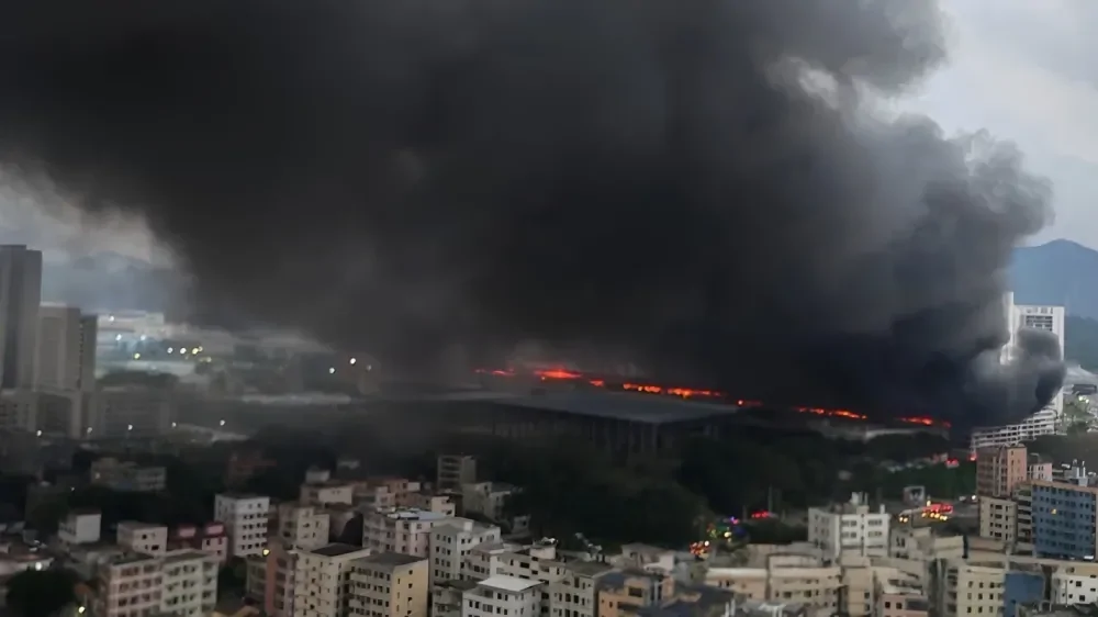 На заводе BYD произошёл пожар