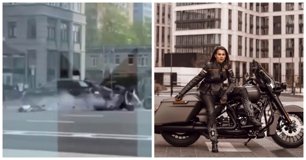 В Москве мотоциклист сбил фотографа, которая пыталась запечатлеть эффектные кадры заезда
