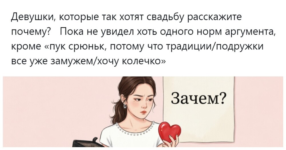Пользователи устроили опрос о главной загадке отношений
