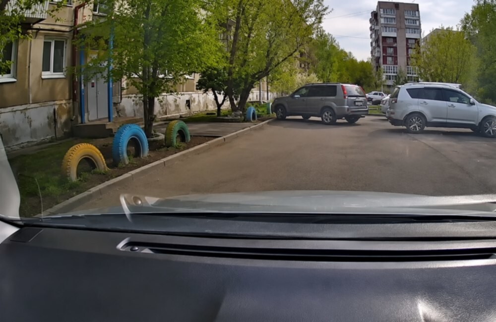 Парковка до характерного звука