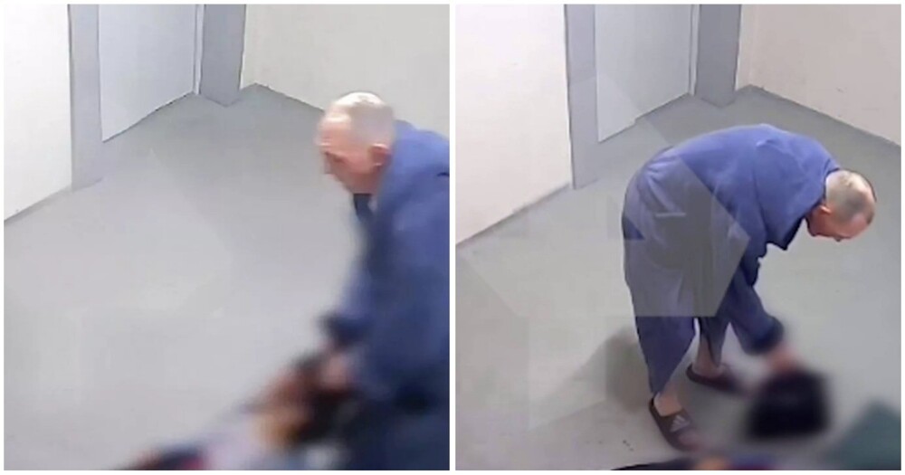 Мужчина в халате избил женщину в подъезде в Уссурийске