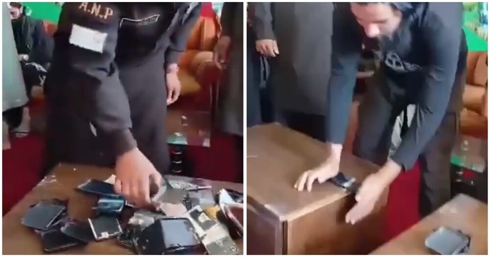 Члены Талибана разбили свои смартфоны в знак лояльности Верховному лидеру