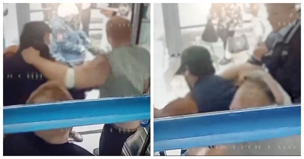 Двое иностранцев избили контролёра и вступившегося за неё пассажира в автобусе