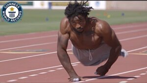 Безногий борец поставил рекорд по бегу на руках