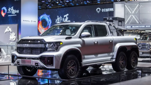 Great Wall представил концепт 6-колёсного пикапа Cannon CyberP!ckup