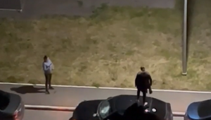 Разгневанная девушка отомстила парню за измену и разгромила автомобиль