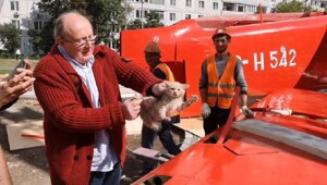 Для спасения кота в Москве распилили памятник самолёту