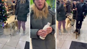 "Я хочу есть нормальные продукты!": собачница облила посетителя магазина кефиром из-за замечания