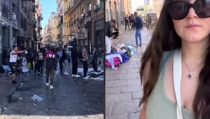 Девушка показала обстановку в одном из некогда красивейших городов Европы — Неаполе