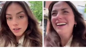 Парень убежал от девушки