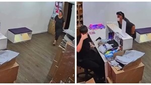 Женщина забыла снять трусы от купальника после примерки в пункте выдачи и ушла в них