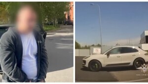 В Петербурге мужчина на Porsche устроил гонки с полицией и стрельбой из-за груза
