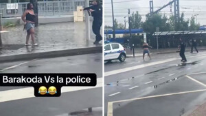 Женщина пыталась зарезать двух полицейских