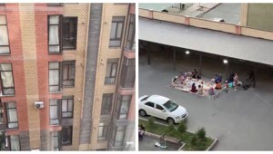 Иностранные дамы устроили пикник на полу