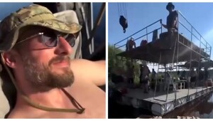 Мужчины устроили трёхдневное путешествие на плоту