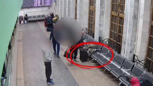 Момент похищения чемодана с миллионом рублей попал на видео