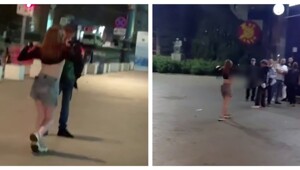 Девушка показывала грудь прохожим в Воронеже
