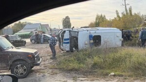 ДТП в Нижегородской области "Полицейский автомобиль и ВАЗ"