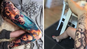 17+ примеров очень красивых и необычных, креативных татуировок со смыслом, которые набили на ноги