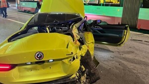 ДТП в Санкт-Петербурге "БМВ vs Трамвай vs Полиция"