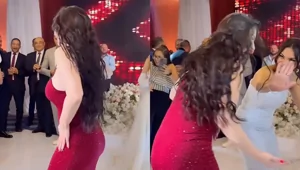 Неожиданный момент на свадьбе