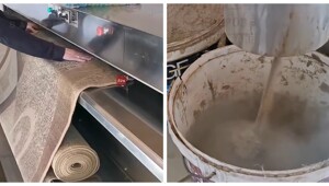 Сколько песка может скрывать ковёр в детском саду?