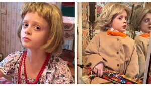 Девочка воссоздала сцену из фильма «Любовь и голуби»