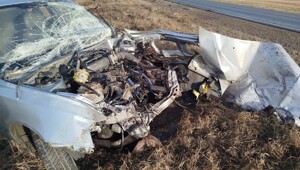 ДТП на трассе в Курганской области "Занесло"