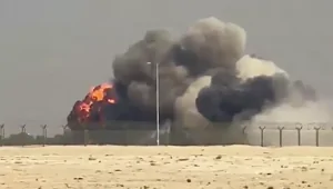 В Дубае на авиашоу разбился индийский истребитель