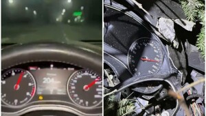 В столб на скорости 220 км/ч