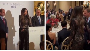 Посол США пришла на официальный прием в прозрачном платье