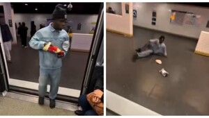 Пассажира метро «самоудалили» за выброшенный мусор