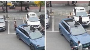 В Китае водитель переиграл женщину, которая мешала припарковаться