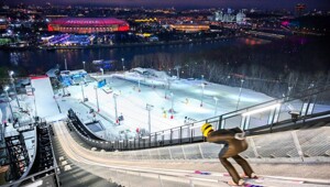 Символ Воробьевых гор: открылся возрожденный большой лыжный трамплин