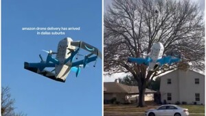 Amazon запустил доставку посылок дронами