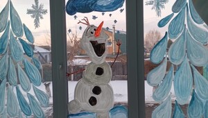 30 примеров новогодних окон и балконов, ставших произведениями искусства