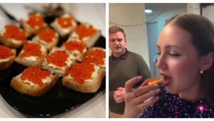 Реакция американца на бутерброд с красной икрой