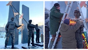 Подросток повредил памятник солдатам