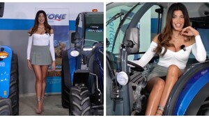 Итальянская девушка рассказывает о тракторах — красиво, хоть и непонятно