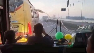 Видео безумных гонок водителей автобусов в Бангладеш