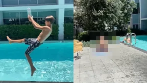 Когда снимаешь ребёнка у бассейна и случайно ловишь бонус