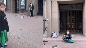 Мальчик на Арбате прекрасно исполнил песню Виктора Цоя