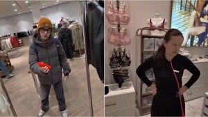 Пранк с кетчупом в торговом центре