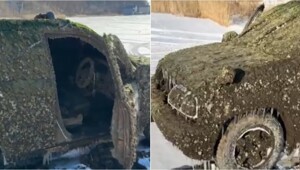 Видео подъёма затонувшего в Приморье год назад внедорожника рыбаков вызвало споры