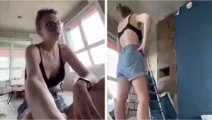 Когда поклейка обоев идёт не по плану